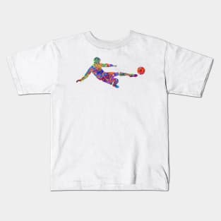 Soccer watercolor Kids T-Shirt